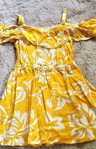 Yellow strappy sun dress